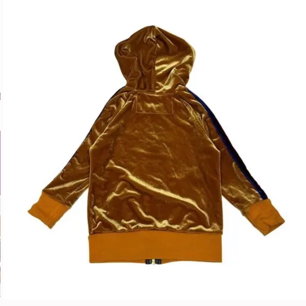 Aviator Nation Gold Velour Hoodie, size 6 - Picture 2 of 6